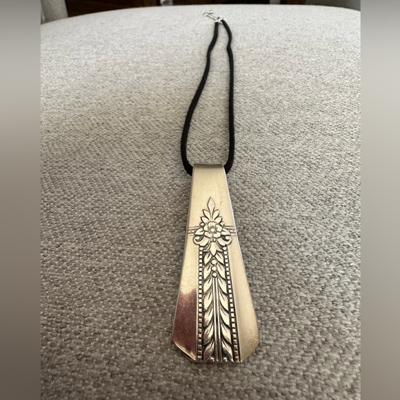 Handmade Silverware Necklace - Picture 3 of 7